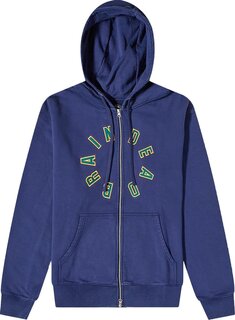 Худи Brain Dead Collegiate Zip Up Hoodie &apos;Navy&apos;, синий