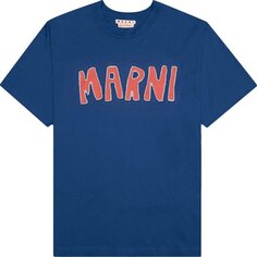 Футболка Marni Short-Sleeve T-Shirt &apos;Ocean&apos;, синий