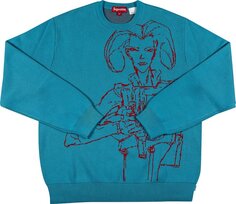 Свитер Supreme Aeon Flux Sweater &apos;Cyan&apos;, синий