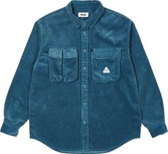 Рубашка Palace Cargo Cord Shirt &apos;Blue&apos;, синий