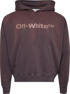 Худи Off-White Laundry Logos Skate Hoodie &apos;Aubergine&apos;, фиолетовый