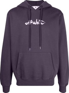 Худи Off-White Paint Arrow Slim Hoodie &apos;Aubergine/White&apos;, фиолетовый