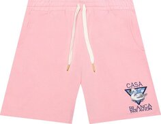 Спортивные шорты Casablanca Embroidered Sweatshort &apos;Pink&apos;, розовый