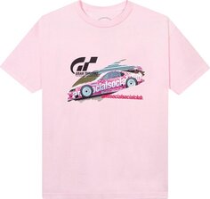 Футболка Anti Social Social Club x Gran Turismo GT500 Tee &apos;Pink&apos;, розовый