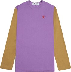 Футболка Comme des Garçons PLAY Bi-Colour T-Shirt &apos;Purple/Olive&apos;, фиолетовый