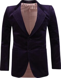 Блейзер Gucci Velvet Blazer &apos;Dark Purple&apos;, фиолетовый