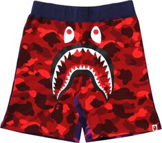 Шорты BAPE Crazy Camo Shark Sweat Shorts &apos;Red&apos;, красный