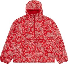 Пуловер Supreme Micro Down Half Zip Hooded Pullover &apos;Red Paisley&apos;, красный