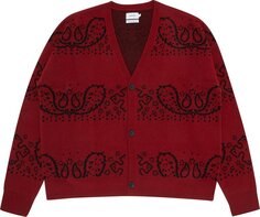 Кардиган Rhude Bandana Knit Cardigan &apos;Red/Black&apos;, красный