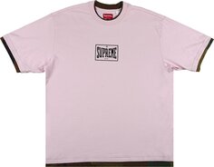 Футболка Supreme Layered Short-Sleeve Top &apos;Pink&apos;, розовый