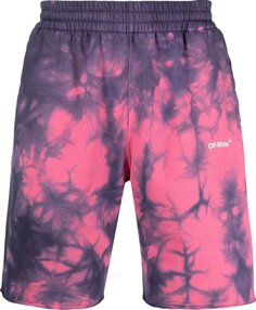 Спортивные шорты Off-White Diag Tie Dye Sweatshorts &apos;Fuschia/White&apos;, розовый