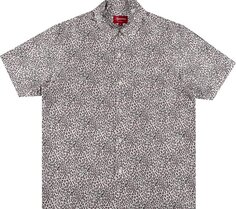 Рубашка Supreme Leopard Silk Short-Sleeve Shirt &apos;Pink&apos;, розовый