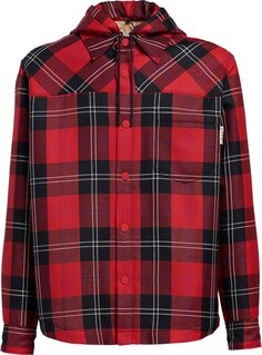 Рубашка Marni Plaid Overshirt &apos;Lacquer&apos;, красный