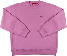 Толстовка Supreme Small Box Crewneck &apos;Bright Pink&apos;, розовый