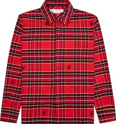 Рубашка Off-White Flannel Skate Shirt &apos;Red/Black&apos;, красный