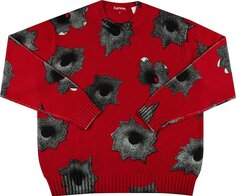 Свитер Supreme x Nate Lowman Sweater &apos;Red&apos;, красный