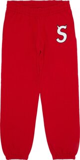 Спортивные брюки Supreme S Logo Sweatpant &apos;Red&apos;, красный