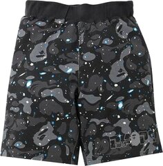 Шорты BAPE Space Camo Sweat Wide Shorts &apos;Black&apos;, черный