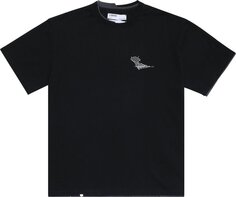 Футболка C2H4 Matrix Of Consciousness Printed Distressed Layered T-shirt &apos;Black&apos;, черный