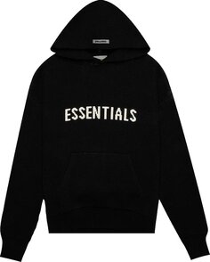 Худи Fear of God Essentials Knit Hoodie &apos;Black&apos;, черный