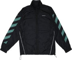 Куртка Off-White Diag Nylon Jacket &apos;Black/White&apos;, черный