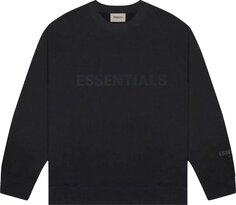 Толстовка Fear of God Essentials Crewneck Sweatshirt &apos;Black&apos;, черный