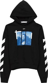 Толстовка Off-White Blue Monalisa Over Hood &apos;Black&apos;, черный