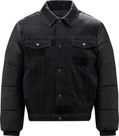 Пуховик MCQ Denim Puffer &apos;Darkest Black&apos;, черный