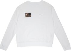 Толстовка Off-White Caravag Angel Slim Crewneck &apos;Black&apos;, черный