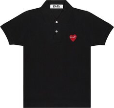 Рубашка Comme des Garçons PLAY Heart Polo &apos;Black&apos;, черный