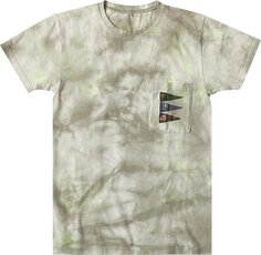 Футболка Kapital 20/Jersey Pennant T (4 Flags Smoky Ashuburry Dyed) &apos;Khaki/Yellow&apos;, разноцветный