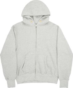 Худи Les Tien Cropped Zip Hoodie &apos;Heather Grey&apos;, серый