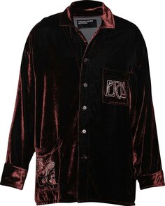Рубашка Enfants Riches Déprimés Velvet Sleep Shirt &apos;Chocolate&apos;, коричневый