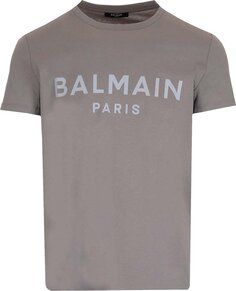 Футболка Balmain Printed T-Shirt &apos;Gris Fonce/Blau Clair&apos;, разноцветный