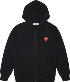 Толстовка Comme des Garçons PLAY Stacked Heart Hooded Sweatshirt &apos;Black&apos;, черный