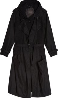 Пальто Comme des Garçons Homme Plus Flannel Wool Mosser Coat &apos;Black&apos;, черный