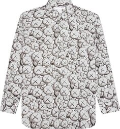 Рубашка Comme des Garçons SHIRT x KAWS Classic Printed Shirt Print D &apos;Grey&apos;, серый