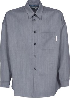 Рубашка Marni Long-Sleeve Shirt &apos;Silver&apos;, серебряный