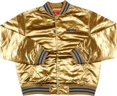 Куртка Supreme x Thrasher Satin Varsity Jacket &apos;Gold&apos;, золотой