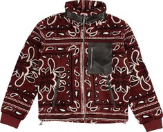 Куртка Amiri Printed Bandana Polar Fleece Jacket &apos;Red/Black&apos;, красный