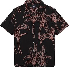 Рубашка Stussy Banana Tree Shirt &apos;Black&apos;, черный