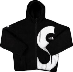 Куртка Supreme x The North Face S Logo Hooded Fleece Jacket &apos;Black&apos;, черный