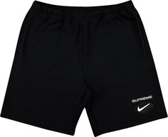 Спортивные шорты Supreme x Nike Jewel Sweatshort &apos;Black&apos;, черный