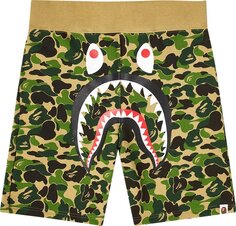 Шорты BAPE ABC Camo Shark Sweat Shorts &apos;Green&apos;, зеленый