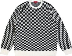 Свитер Supreme Back Logo Sweater &apos;Checkerboard&apos;, черный