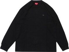 Лонгслив Supreme Small Box Long-Sleeve Tee &apos;Black&apos;, черный