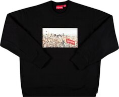 Толстовка Supreme Aerial Crewneck &apos;Black&apos;, черный