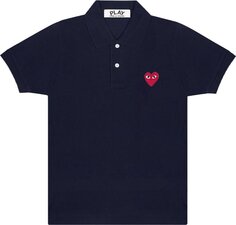 Рубашка Comme des Garçons PLAY Heart Polo &apos;Navy&apos;, синий