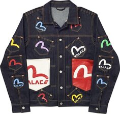 Куртка Palace x Evisu Multi Pocket Jacket &apos;Ingido&apos;, синий