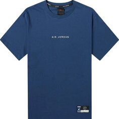 Футболка Air Jordan x Fragment T-Shirt &apos;Navy/Sport Royal/White&apos;, синий